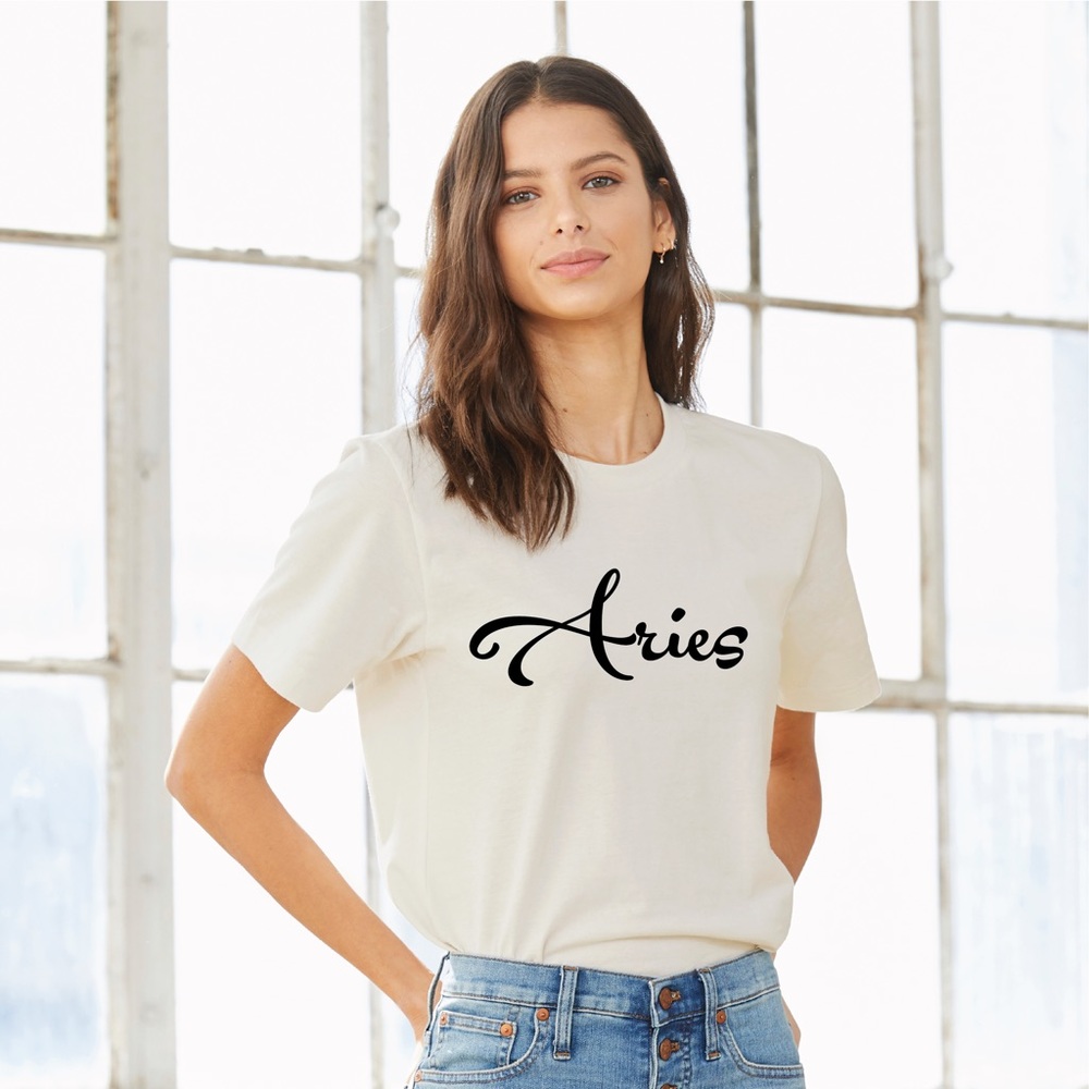 “Aries” Zodiac Sign Tee